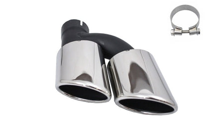 Exhaust Muffler Tip Tail Pipe Left Side compatible with Audi A3 A4 A5 A6 A7 A8 to S3 S4 S5 S6 S7 S8 SQ3 SQ5 S-Design