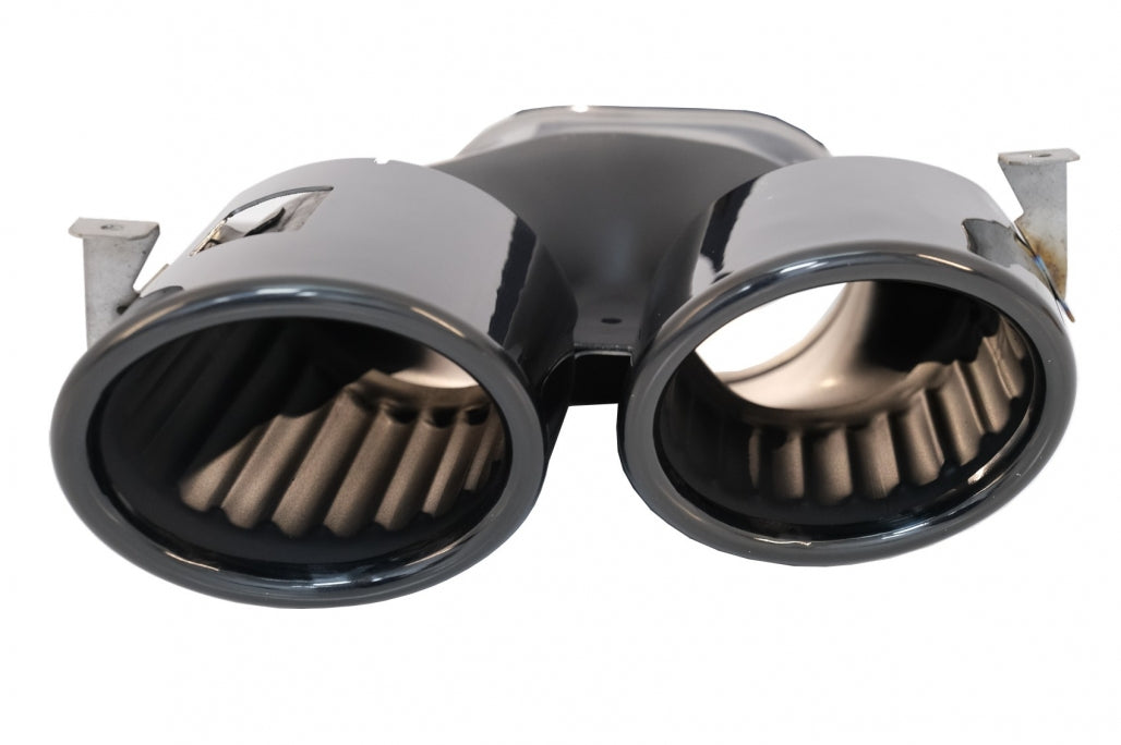 Exhaust Muffler Tips 45S Design Black for Mercedes A-Class W177 V177 CLA C118 X118 GLA H247 GLB X247 (2018–Up)