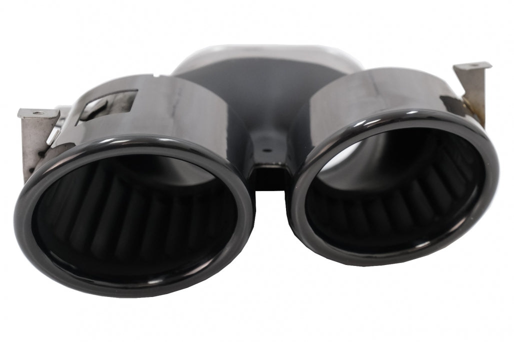 Exhaust Muffler Tips 45S Design Black for Mercedes A-Class W177 V177 CLA C118 X118 GLA H247 GLB X247 (2018–Up)
