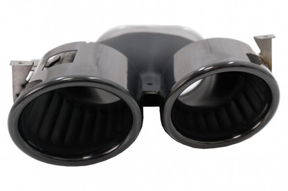Exhaust Muffler Tips 45S Design Black for Mercedes A-Class W177 V177 CLA C118 X118 GLA H247 GLB X247 (2018–Up)