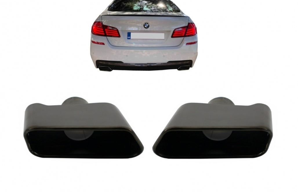 Exhaust Muffler Tips 550i Design Black Edition for BMW 5 Series F10 F11 (2011–2017)