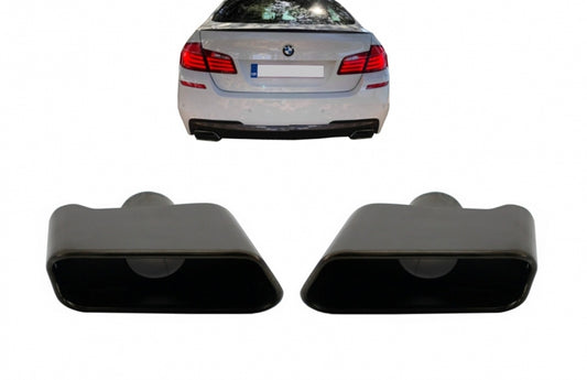 Exhaust Muffler Tips 550i Design Black Edition for BMW 5 Series F10 F11 (2011–2017)