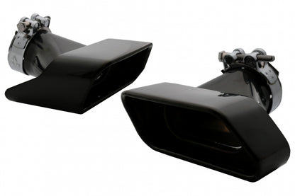 Exhaust Muffler Tips 550i V8 LCI Square Black Edition for BMW 5 Series F10 F11 F18 (2011–2017)