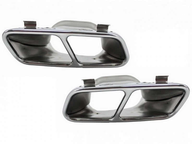 Exhaust Muffler Tips A45 CLA45 Design for Mercedes A-Class W176 CLA W117 C117 (2012–2018)
