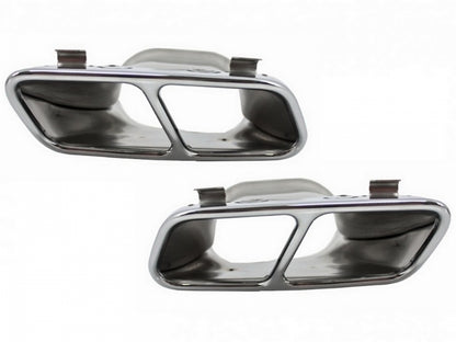 Exhaust Muffler Tips A45 CLA45 Design for Mercedes A-Class W176 CLA W117 C117 (2012–2018)