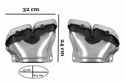 Exhaust Muffler Tips AMG Design for Mercedes GLE W167 C167 GLS X167 GT X290 (2019–Up)