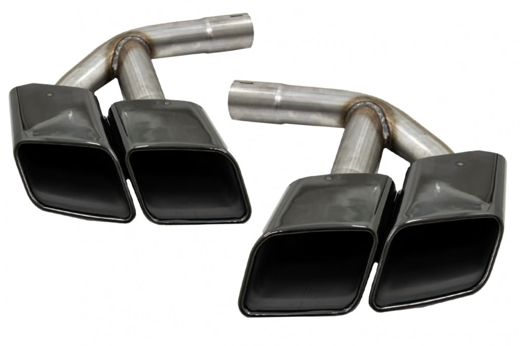 Exhaust Muffler Tips Black SQ7 Design for Audi Q7 4M 3.0 Petrol (2015–2019)