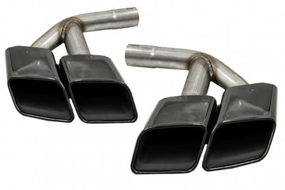 Exhaust Muffler Tips Black SQ7 Design for Audi Q7 4M 3.0 Petrol (2015–2019)