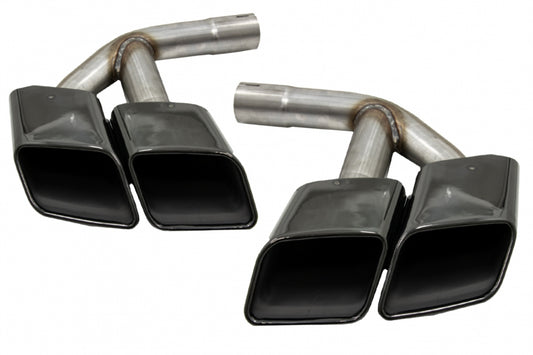 Exhaust Muffler Tips Black SQ7 Design for Audi Q7 4M 3.0 Petrol (2015–2019)
