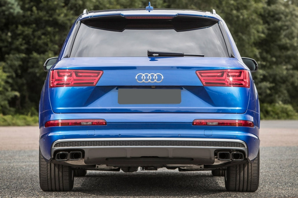 Exhaust Muffler Tips Black SQ7 Design for Audi Q7 4M 3.0 Petrol (2015–2019)