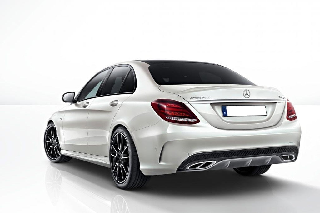 Exhaust Muffler Tips C43 Sport Design for Mercedes GLC X253 C253 GLE W166 C292 C-Class W205 (2014–2017)