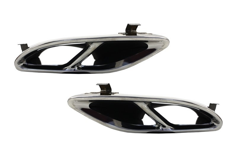 Exhaust Muffler Tips C43 Sport Design for Mercedes GLC X253 C253 GLE W166 C292 C-Class W205 (2014–2017)