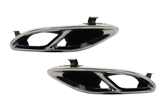 Exhaust Muffler Tips C43 Sport Design for Mercedes GLC X253 C253 GLE W166 C292 C-Class W205 (2014–2017)