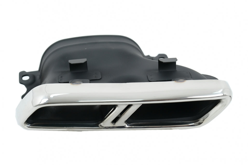 Exhaust Muffler Tips Chrome Design for Mercedes C-Class W205 S205 C205 A205 GLC GLE E-Class W213 S-Class W222 (2014–Up)