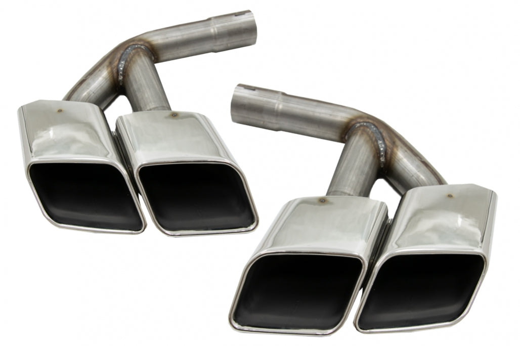 Exhaust Muffler Tips Chrome SQ7 Design for Audi Q7 4M 3.0 Petrol (2015–2019)