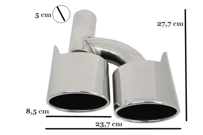 Exhaust Muffler Tips E63 C63 Design Universal Fit for Mercedes Models (304 Stainless Steel)