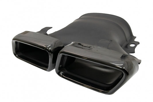 Exhaust Muffler Tips E63 Design Black for Mercedes E-Class W213  GLC X253 C253 (2015–Up)