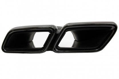 Exhaust Muffler Tips E63 Design Black for Mercedes E-Class W213  GLC X253 C253 (2015–Up)