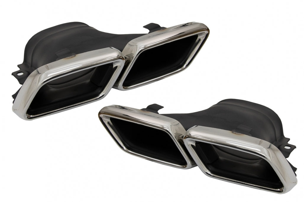 Exhaust Muffler Tips E63 Design Chrome for Mercedes E-Class W213  GLC X253 C253 (2015–Up)