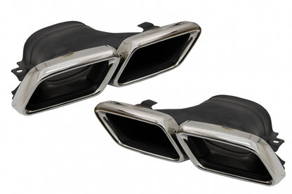 Exhaust Muffler Tips E63 Design Chrome for Mercedes E-Class W213  GLC X253 C253 (2015–Up)