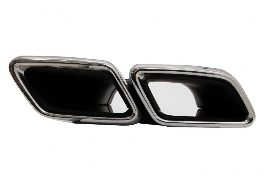 Exhaust Muffler Tips E63 Design Chrome for Mercedes E-Class W213  GLC X253 C253 (2015–Up)