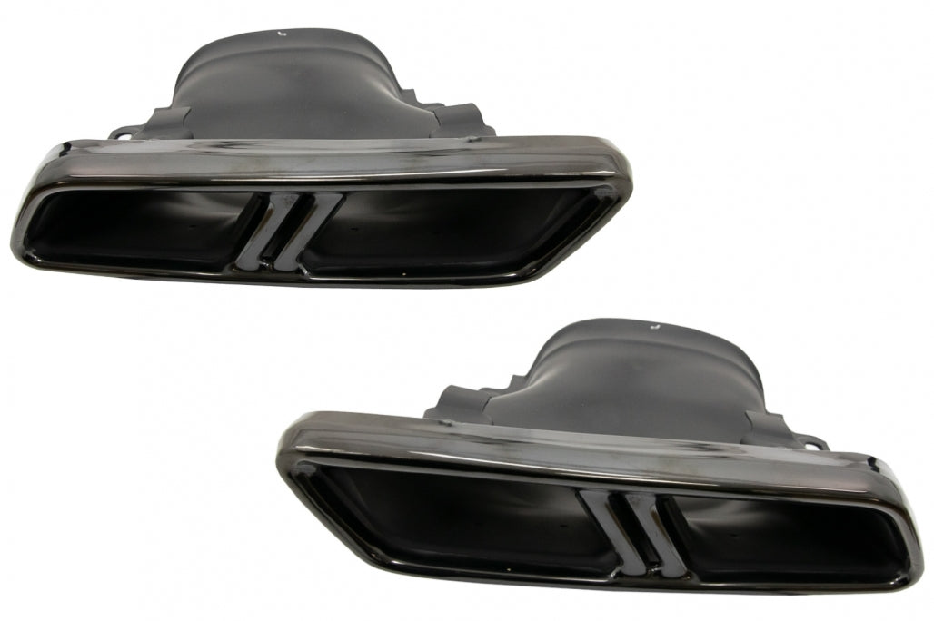Exhaust Muffler Tips E63 S Design Black for Mercedes E-Class W213  GLC X253 C253 (2015–Up)