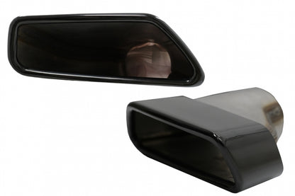 Exhaust Muffler Tips M-Tech Sport Black for BMW 5 Series G30 G31 F10 F11 LCI & 6 Series G32 (2010–Up)
