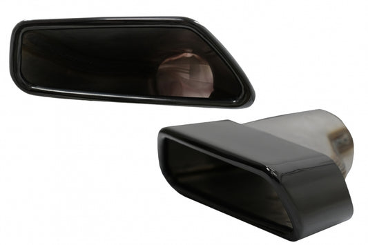 Exhaust Muffler Tips M-Tech Sport Black for BMW 5 Series G30 G31 F10 F11 LCI & 6 Series G32 (2010–Up)