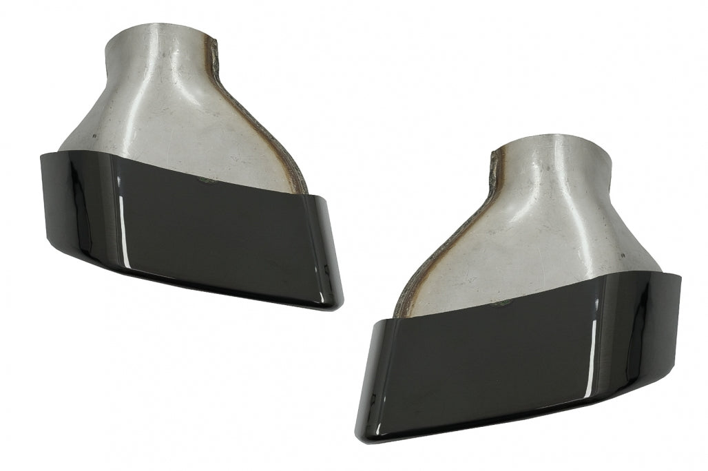Exhaust Muffler Tips M-Tech Sport Black for BMW 5 Series G30 G31 F10 F11 LCI & 6 Series G32 (2010–Up)