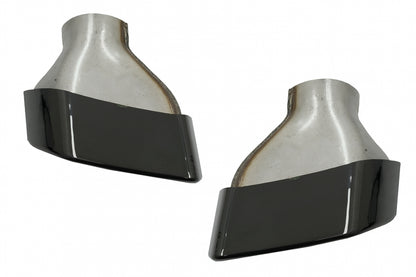 Exhaust Muffler Tips M-Tech Sport Black for BMW 5 Series G30 G31 F10 F11 LCI & 6 Series G32 (2010–Up)