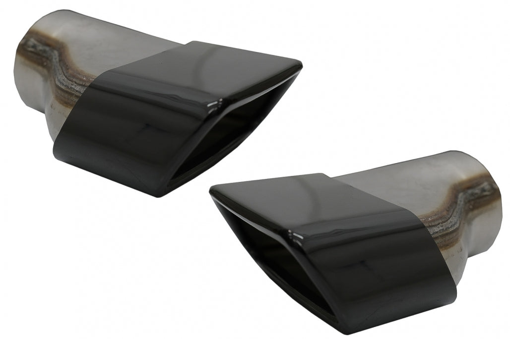 Exhaust Muffler Tips M-Tech Sport Black for BMW 5 Series G30 G31 F10 F11 LCI & 6 Series G32 (2010–Up)