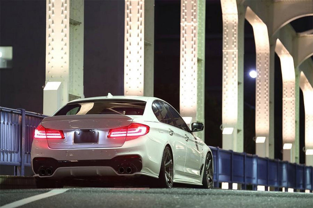 Exhaust Muffler Tips M5 Design Black for BMW 5 Series G30 G31 G38 & 6 Series G32 (2016–2020)