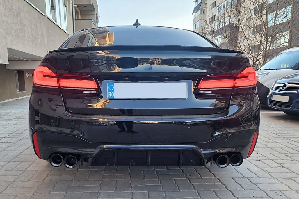 Exhaust Muffler Tips M5 Design Black for BMW 5 Series G30 G31 G38 & 6 Series G32 (2016–2020)
