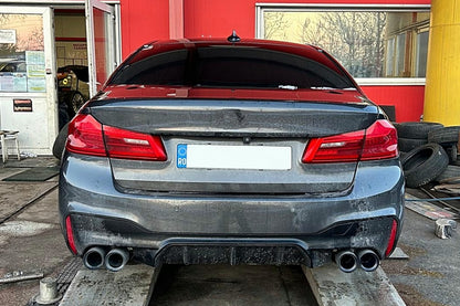 Exhaust Muffler Tips M5 Design Black for BMW 5 Series G30 G31 G38 & 6 Series G32 (2016–2020)