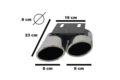 Exhaust Muffler Tips Tail Pipes Audi A3 8V S3 Quad Design – left & right set