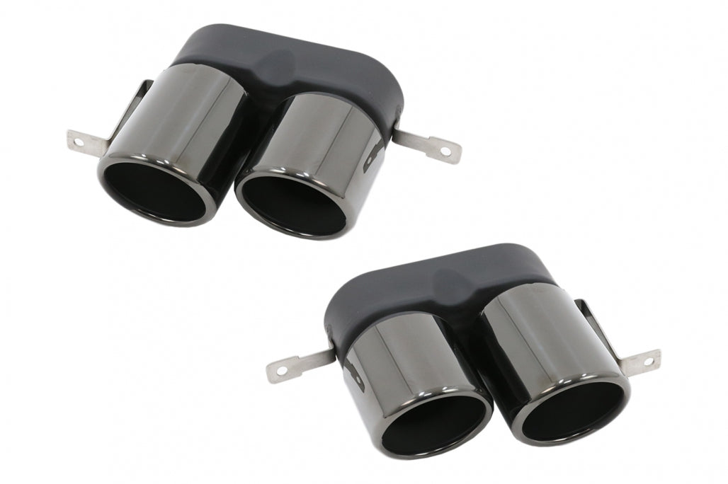 Exhaust Muffler Tips Titanium Black for BMW 3 Series G20 G28 M Sport (2019–Up)