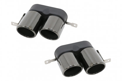 Exhaust Muffler Tips Titanium Black for BMW 3 Series G20 G28 M Sport (2019–Up)