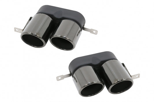 Exhaust Muffler Tips Titanium Black for BMW 3 Series G20 G28 M Sport (2019–Up)