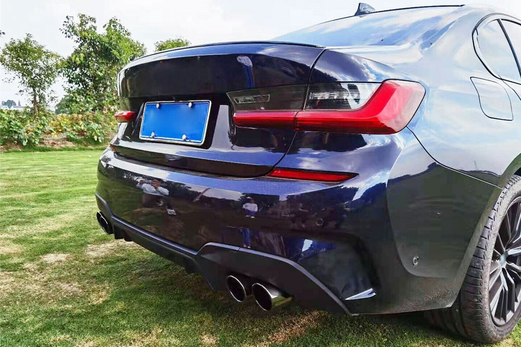 Exhaust Muffler Tips Titanium Black for BMW 3 Series G20 G28 M Sport (2019–Up)