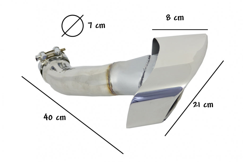 Exhaust Muffler Tips V8 Design for BMW X6 E71 (2008-2014)