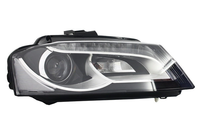 Facelift Design LED DRL Headlights Black for Audi A3 8P / 8P1 / 8PA (2009–2012)