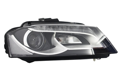 Facelift Design LED DRL Headlights Black for Audi A3 8P / 8P1 / 8PA (2009–2012)