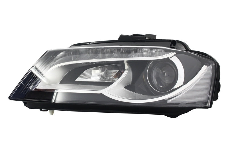 Facelift Design LED DRL Headlights Black for Audi A3 8P / 8P1 / 8PA (2009–2012)