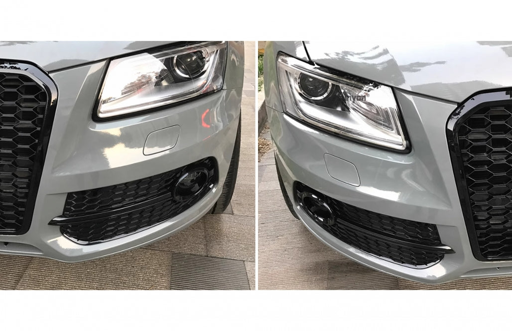 Fog Lamp Covers RS Design Full Black for Audi Q5 8R Facelift (2012–2016)