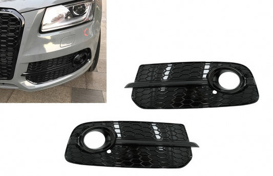 Fog Lamp Covers RS Design Full Black for Audi Q5 8R Facelift (2012–2016)