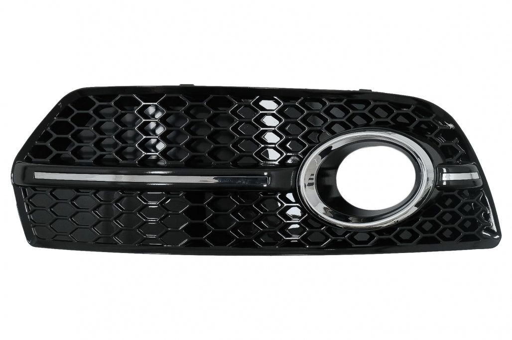 Fog Lamp Covers Side Grilles RS Design Piano Black Chrome for Audi Q5 8R (2008–2011)