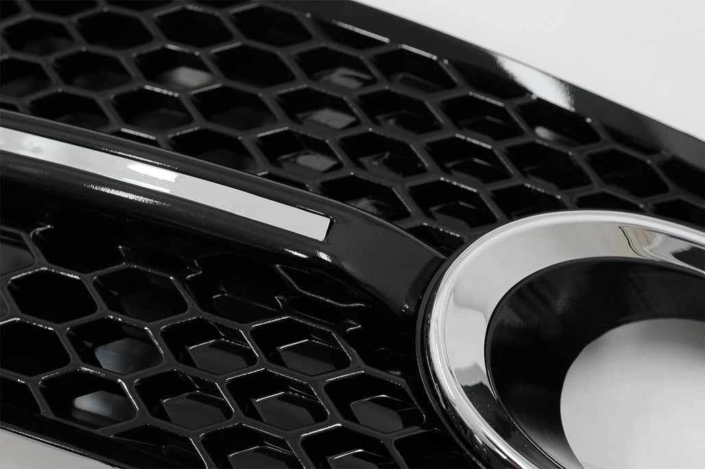Fog Lamp Covers Side Grilles RS Design Piano Black Chrome for Audi Q5 8R (2008–2011)