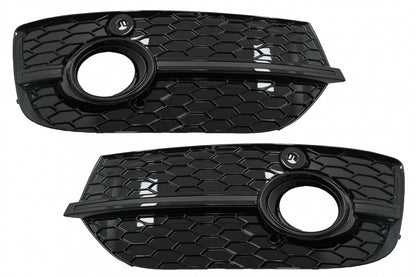 Fog Lamp Covers Side Grilles RS Design Piano Black for Audi Q3 8U (2011–2014)