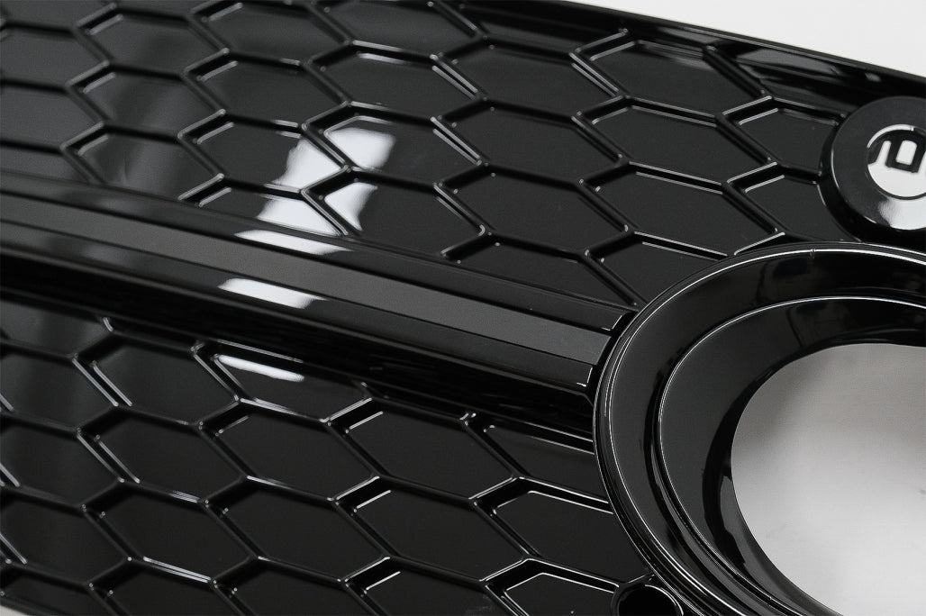 Fog Lamp Covers Side Grilles RS Design Piano Black for Audi Q3 8U (2011–2014)