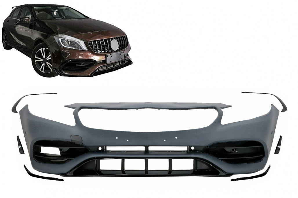 Front Bumper A45 Design Facelift Look for Mercedes A-Class W176 (2012–2018)